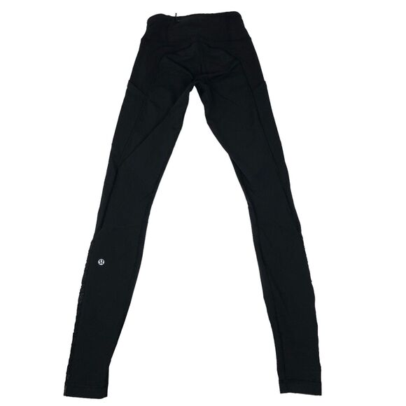 Lululemon Speed Tight Luxtreme Reflective Dots Mesh Leggings Full Length Size 2 - Picture 4 of 7